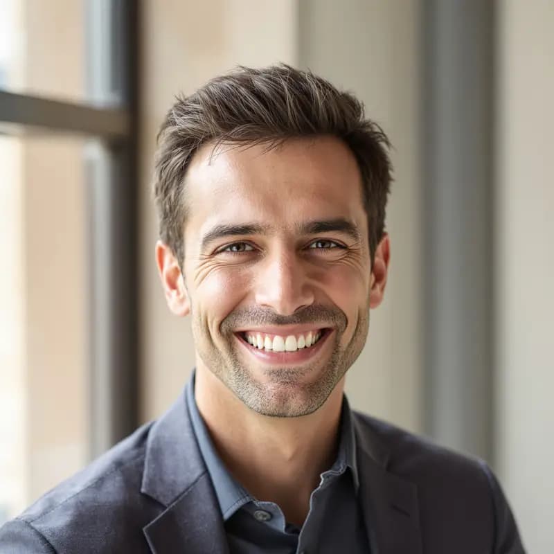 Exemple de photo CV professionnelle avec cadrage propre